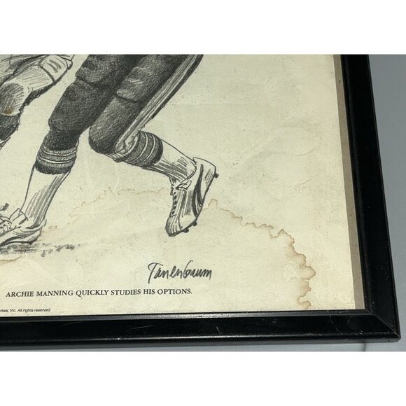 Vtg 1981 Archie Manning Autographed New Orleans Saints Framed Sharpie Signed - Picture 14 of 15